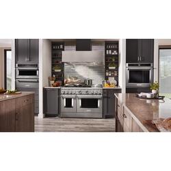 KitchenAid 48 Professional Double Oven Dual Fuel Range in Stainless Steel