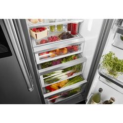 20 Cu. Ft. KitchenAid Counter Depth Side-by-Side Refrigerator Black  Stainless - KRSF705HBS