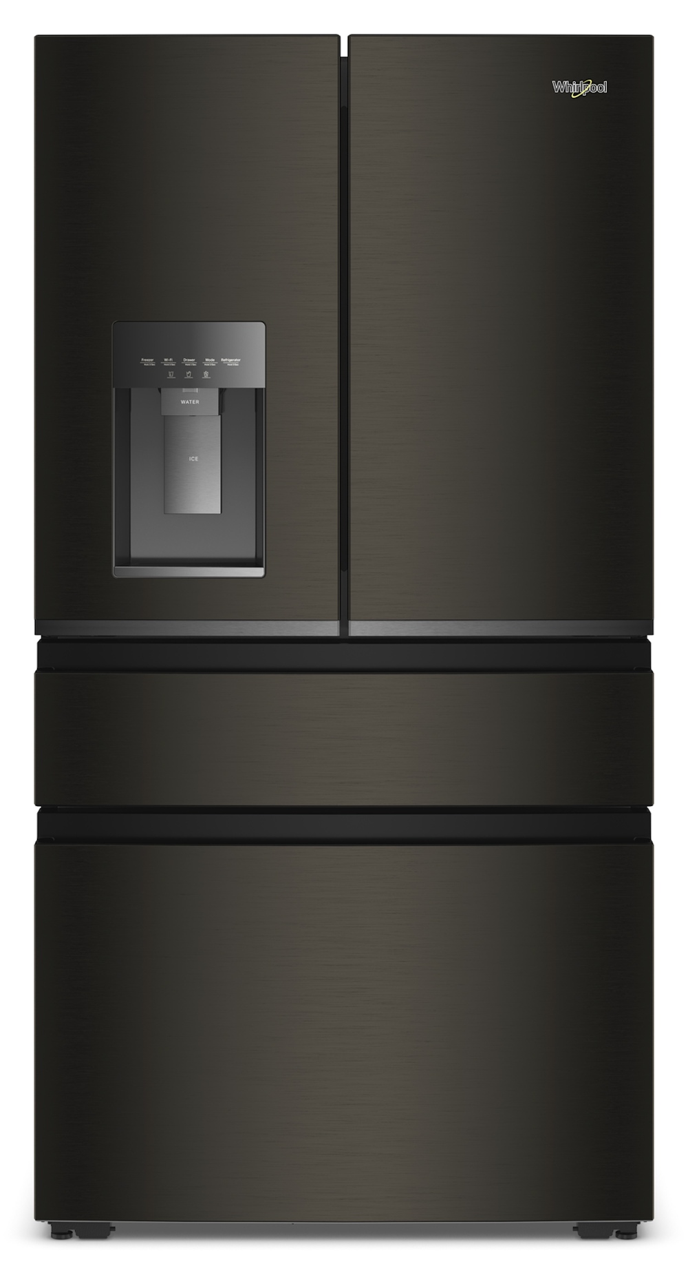 Whirlpool® 21.86 cu ft Black Stainless Finish French Door