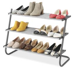 Whitmor Shoe Racks and Shoe Organizers Gray - Compact Closet Shelf - Yahoo  Shopping