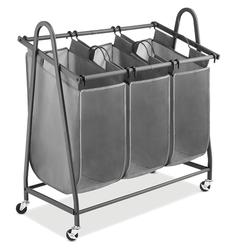 Whitmor® 8 Bushel Gunmetal Triple Laundry Sorter at Menards®