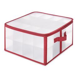 Bella Storage Solution 16.6-in x 11.3-in-Compartment Clear Ornament Storage  Box in the Ornament Storage Boxes department at