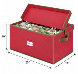 Enchanted Forest® 72-Section Christmas Ornament Storage Box at