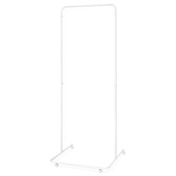 URTR White Clothing Garment Rack with Shelves, Metal Cloth Hanger Rack  Stand Clothes Drying Rack for Hanging Clothes T-01311-WH - The Home Depot