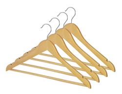 Whitmor Wire & Wood Suit Hangers - White, 3 ct - Kroger