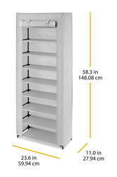 Whitmor® Gray 9-Tier Spacemaker® Multifunctional Shelving Unit at