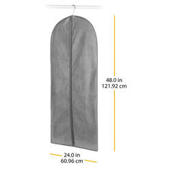 Whitmor® Crosshatch Gray Garment Bag at Menards®
