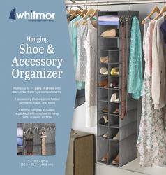 Whitmor Shoe Racks and Shoe Organizers Gray - Compact Closet Shelf - Yahoo  Shopping