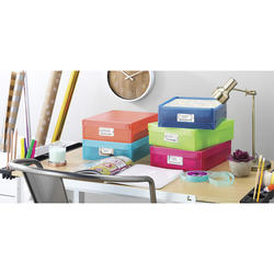 Whitmor Storage Boxes - Plastic Document Box - Set of Five - Yahoo Shopping