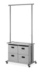Whitmor® Gunmetal 4-Drawer Clothing Rack at Menards®