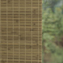 HOMEbasic® Smoky Ash Cordless Hampton Bamboo Roman Shades - 40.5