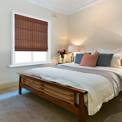 HOMEbasic® Provincial Cordless Bayport Bamboo Roman Shades - 21.5
