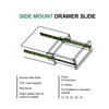 Mastercraft® 18" White Euro-Slide Side-Mount Drawer Slide - 2 Pack