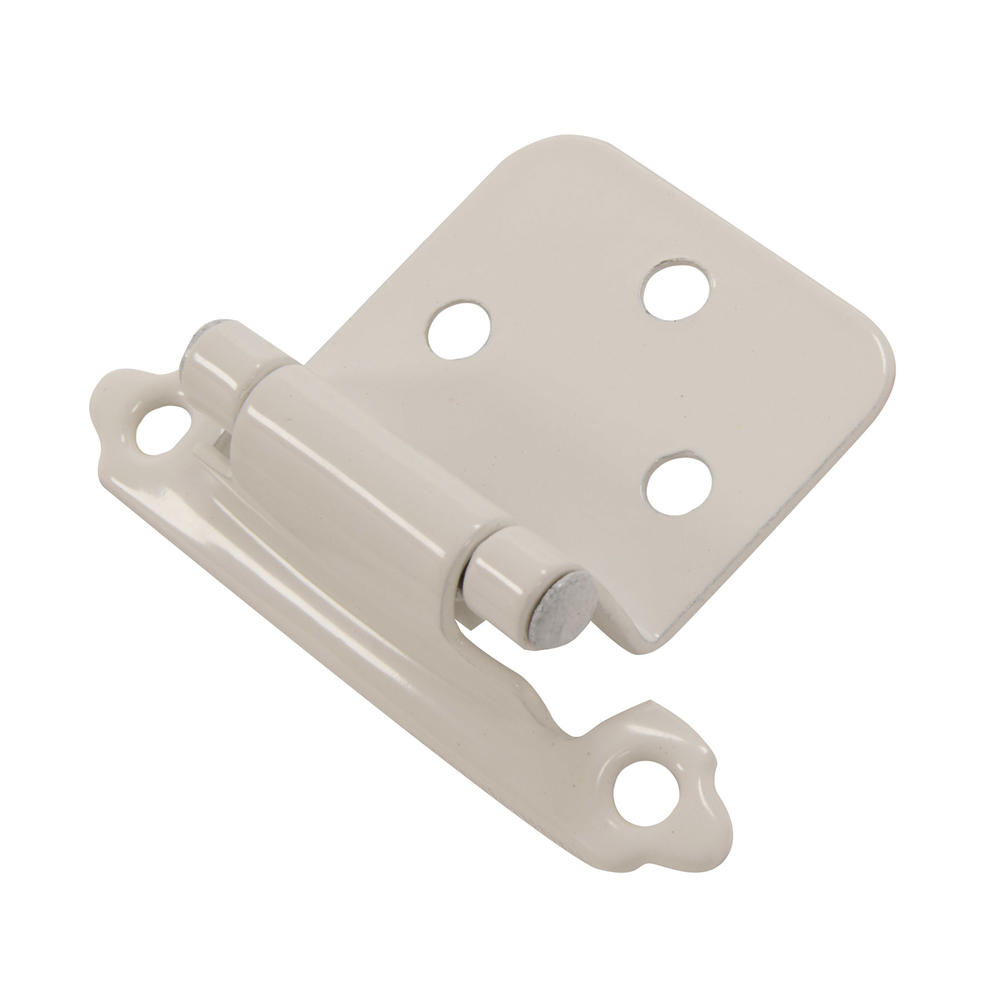 White Surface Self-Closing Hinge (2-Pack)
