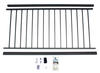 Williams 36" x 8' Black Preassembled Powder-Coated Aluminum Railing Panel