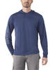 Genuine Dickies® Men's Yankees Blue Long Sleeve Sun Shirt - XX-Large