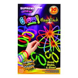 The Glowhouse Mega Barra Fluorescente Party Pack - 463 Pezzi Tra Bracciali, Collane E Bacchette - Per Feste E Eventi