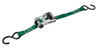 SmartStraps® Ratchet-X® 14' x 1" Green Ratchet Straps - 4 Pack