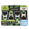 SmartStraps® Ratchet-X® 14' x 1" Green Ratchet Straps - 4 Pack