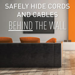 Legrand® Wiremold® 4' White Flat-Screen TV Cord Cover at Menards®