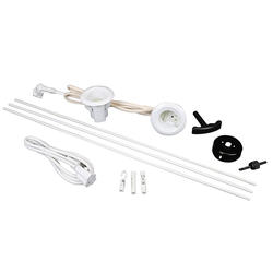 Wiremold - Flat-Screen TV Cord Cover Kit - White