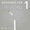 Legrand® Wiremold® 5' White CordMate® Cord Cover Channel