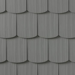 Cedar Impressions® Single 6 1/3 quot x 42 quot Charcoal Gray Scallop Perfection