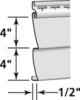 MainStreet™ Double 4" x 12'6" Savannah Wicker Vinyl Siding