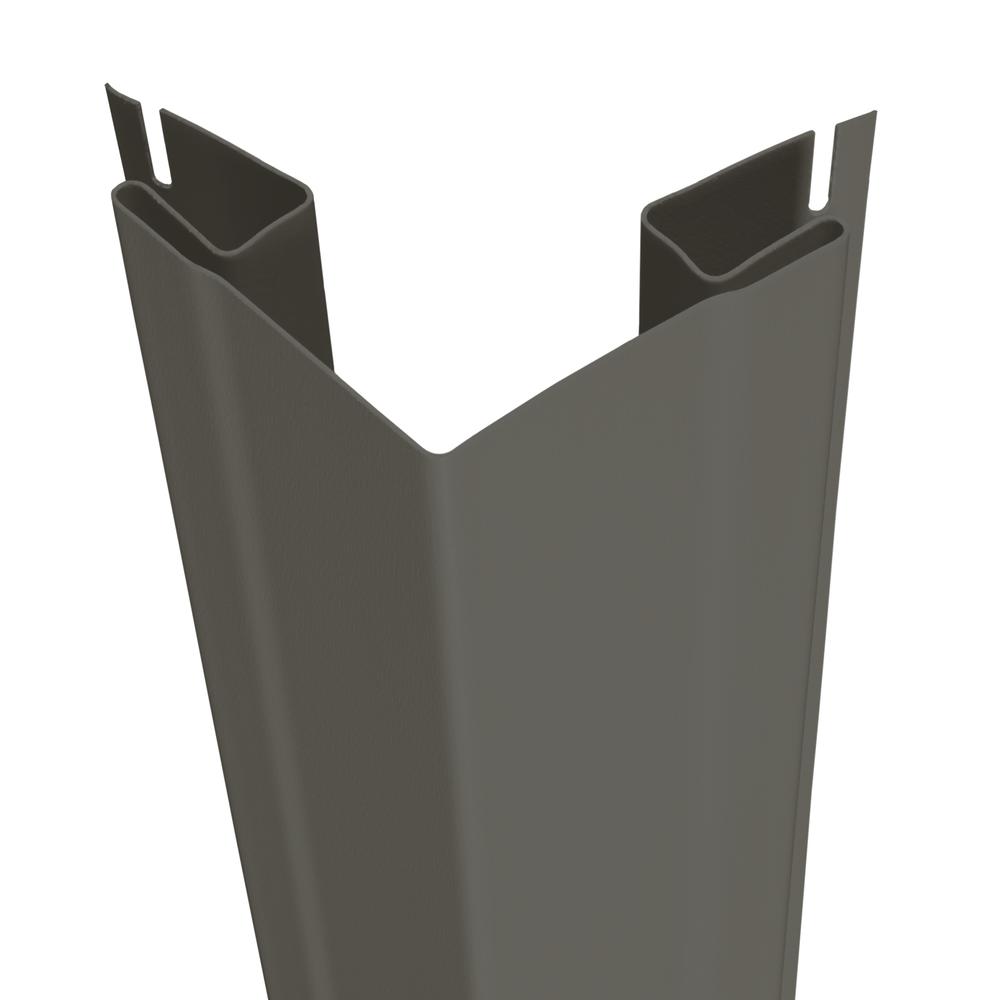 CertainTeed® 10' Granite Gray Outside Bay Window Matte Corner Post CertainTeed® 10' Granite Gray Outside Bay Window Matte Corner Post