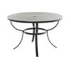 Backyard Creations® Crystal Falls Black 5-Piece Dining Patio Set with Brown Fabric