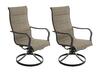Backyard Creations® Crystal Falls Black 5-Piece Dining Patio Set with Brown Fabric