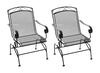Backyard Creations® Wrought Iron Black Spring Dining Patio Chair Set - 2 Pack