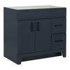 St. Paul® Roslin 36"W x 21-3/4"D Deep Blue Bathroom Vanity Cabinet