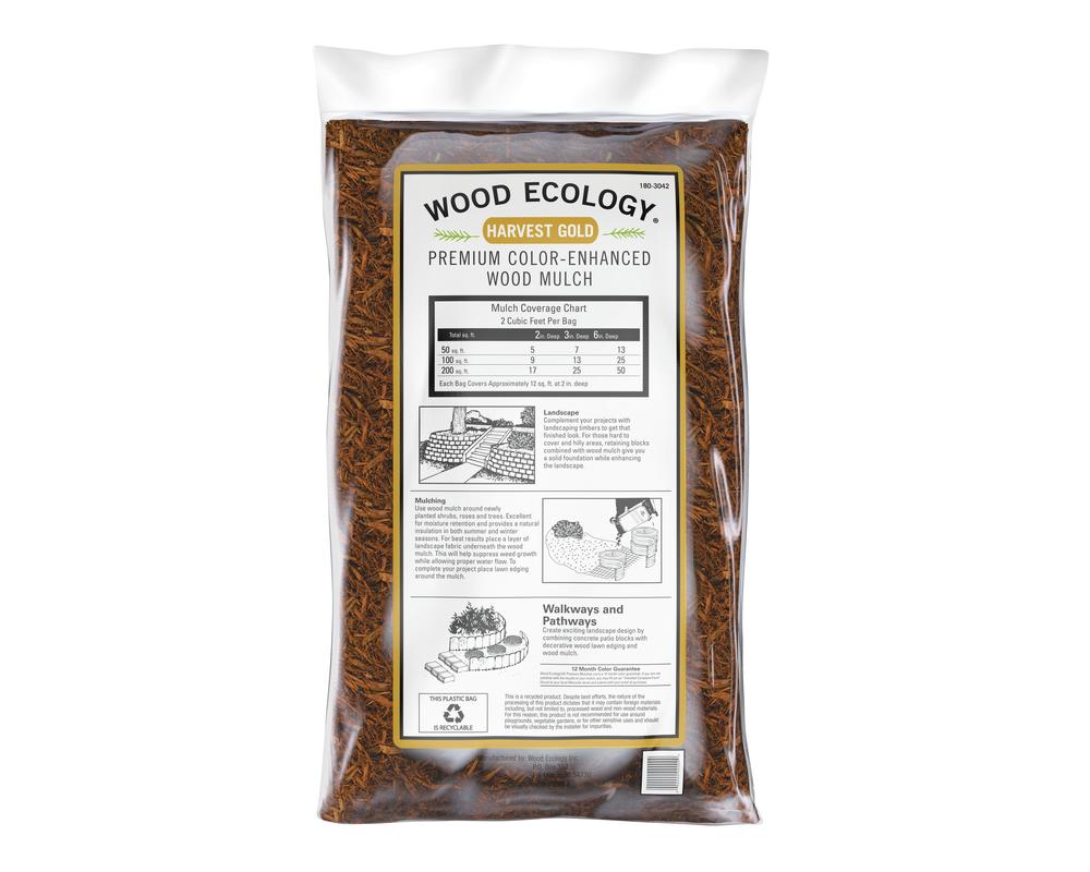 Gold Wood Mulch - 2.0 Cu. Ft. Gold Wood Mulch - 2.0 Cu. Ft.