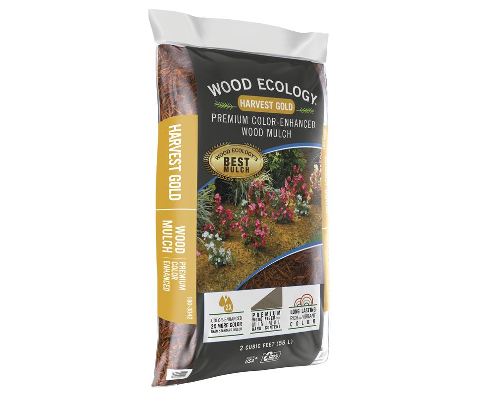 Gold Wood Mulch - 2.0 Cu. Ft. Gold Wood Mulch - 2.0 Cu. Ft.