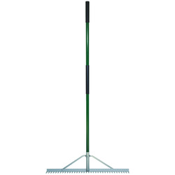 Master Finish Rake Masterforce® Fiberglass Long Handle Aluminum Head Landscape Rake at ...