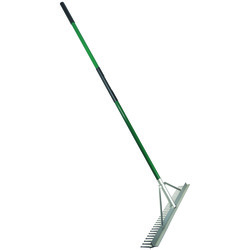 Masterforce® Fiberglass Long Handle Aluminum Head Landscape Rake at ...
