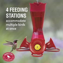 Perky-Pet® Pinch-Waist Red Glass Hummingbird Feeder - 8 oz at Menards®