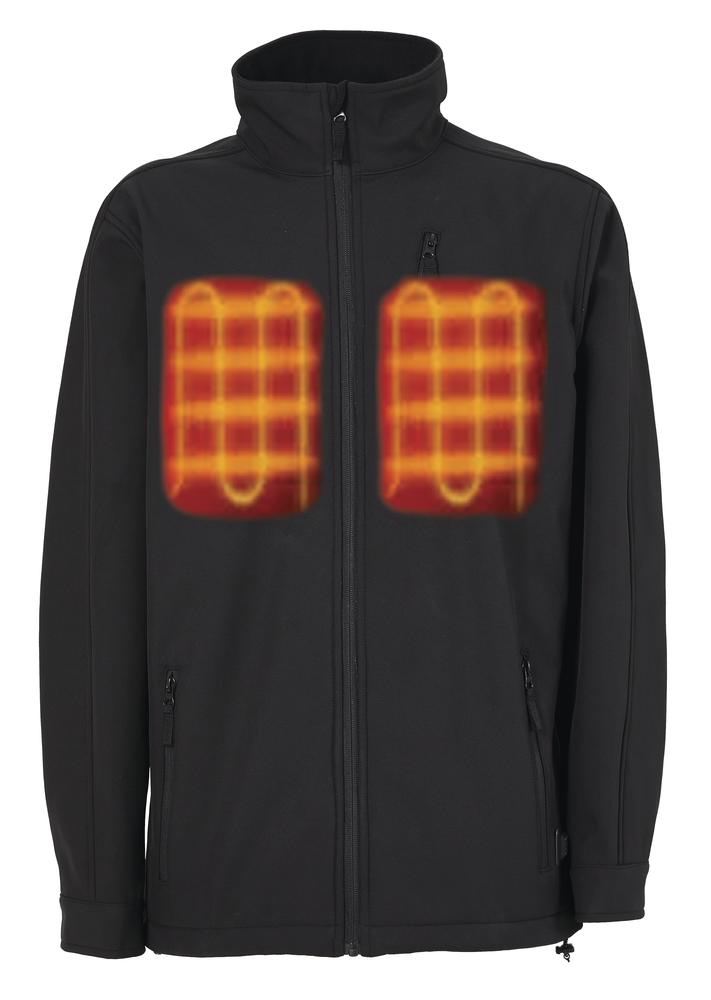 Pulse Men's Black Heated Soft Shell Jacket - X-Large at Menards®