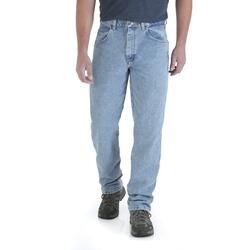 Wrangler Men's Free-to-Stretch Relaxed Fit Jean, Dark Indigo, 30W x 30L at   Men's Clothing store