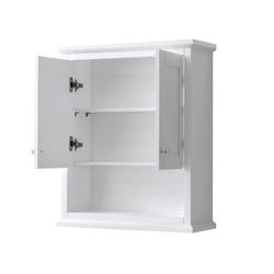 Wyndham Collection® Avery 25"W x 9"D x 30"H White Bathroom Wall Cabinet ...
