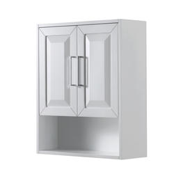 Wyndham Collection® Daria 25"W x 9"D x 30"H White Bathroom Wall Cabinet ...