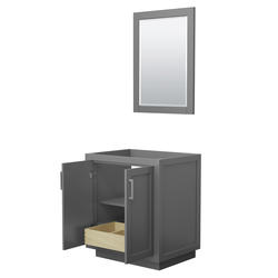 Wyndham Collection® Miranda 29-1/4"W x 21-3/4"D Dark Gray Bathroom ...