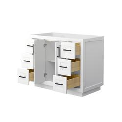 Wyndham Collection® Miranda 41-1/4"W x 21-3/4"D White Bathroom Vanity ...