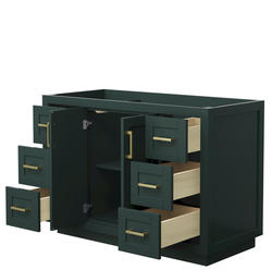 Wyndham Collection® Miranda 47-1/4"W x 21-3/4"D Green Bathroom Vanity ...
