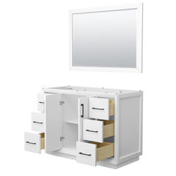 Wyndham Collection® Strada 47-1/4"W x 21-3/4"D White Bathroom Vanity ...