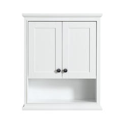 Wyndham Collection® Deborah 25"W x 9"D x 30"H White Bathroom Wall ...