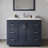 Wyndham Collection® Beckett 60"W x 22"D Green Vanity and White Cultured Marble Vanity Top with Square Undermount Bowl