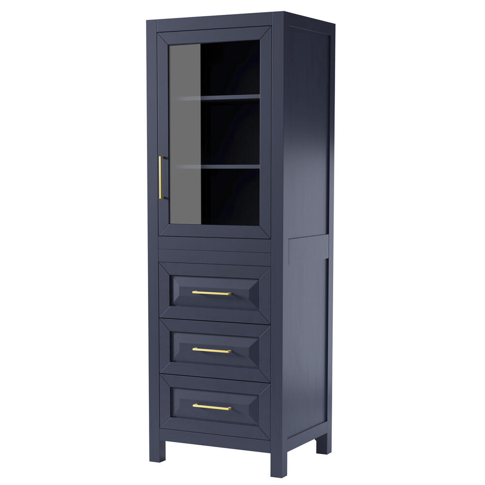 Daria 24 in. W x 71-1/4 in. H x 20 in. D Bathroom Linen Storage Tower Cabinet in White Daria 24 in. W x 71-1/4 in. H x 20 in. D Bathroom Linen Storage Tower Cabinet in White
