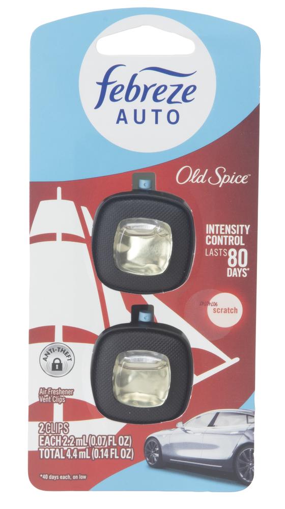 Febreze® Auto Old Spice™ Vent Clip Auto Air Freshener Pack